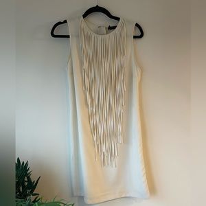 Zara mini dress with fringe bib, US women’s size Medium